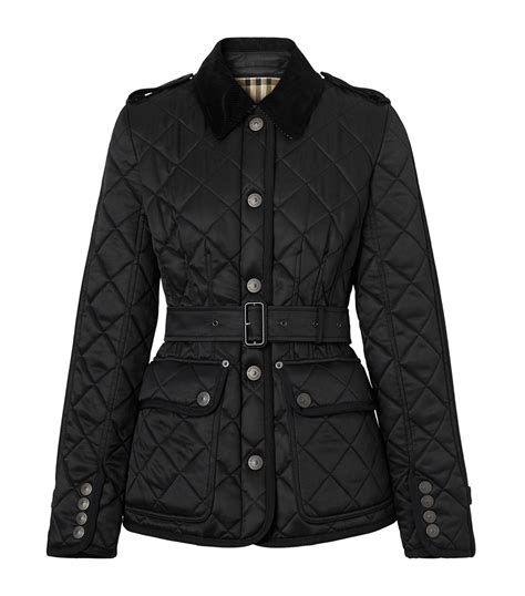 burberry quilted jacket ladies|burberry diamond quilted fitted jacket.